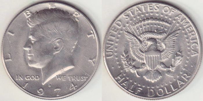 1974 D USA Half Dollar A000237